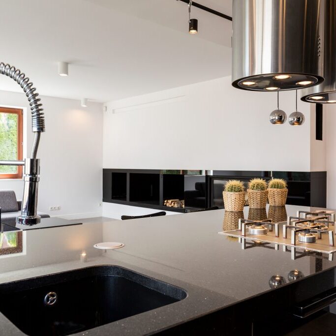 Kitchen Interior With Sink